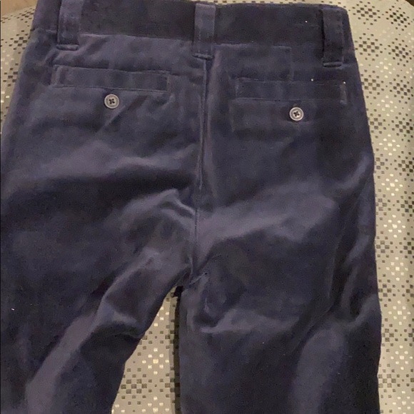 Janie and Jack navy velvet pants - Picture 3 of 3